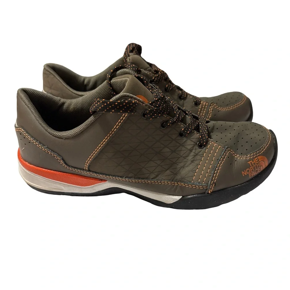 The North Face Mens Brown Orange Sneakers